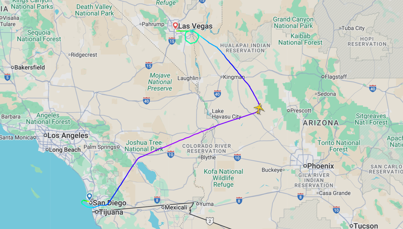 flightradar24 southwest las vegas