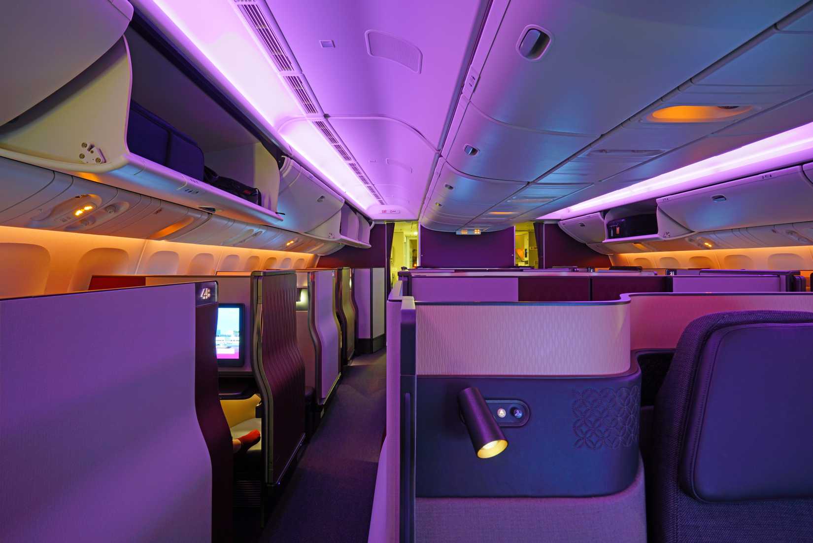 A Look At A Qatar Airways Qsuite Cabin
