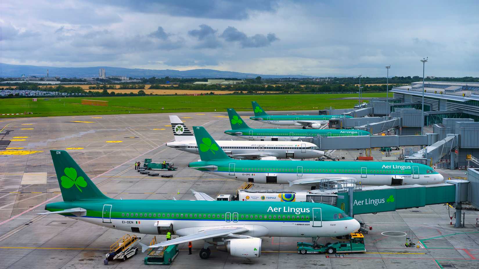 Aer Lingus Airbus A320-200 aircraft Parked At Dublin
