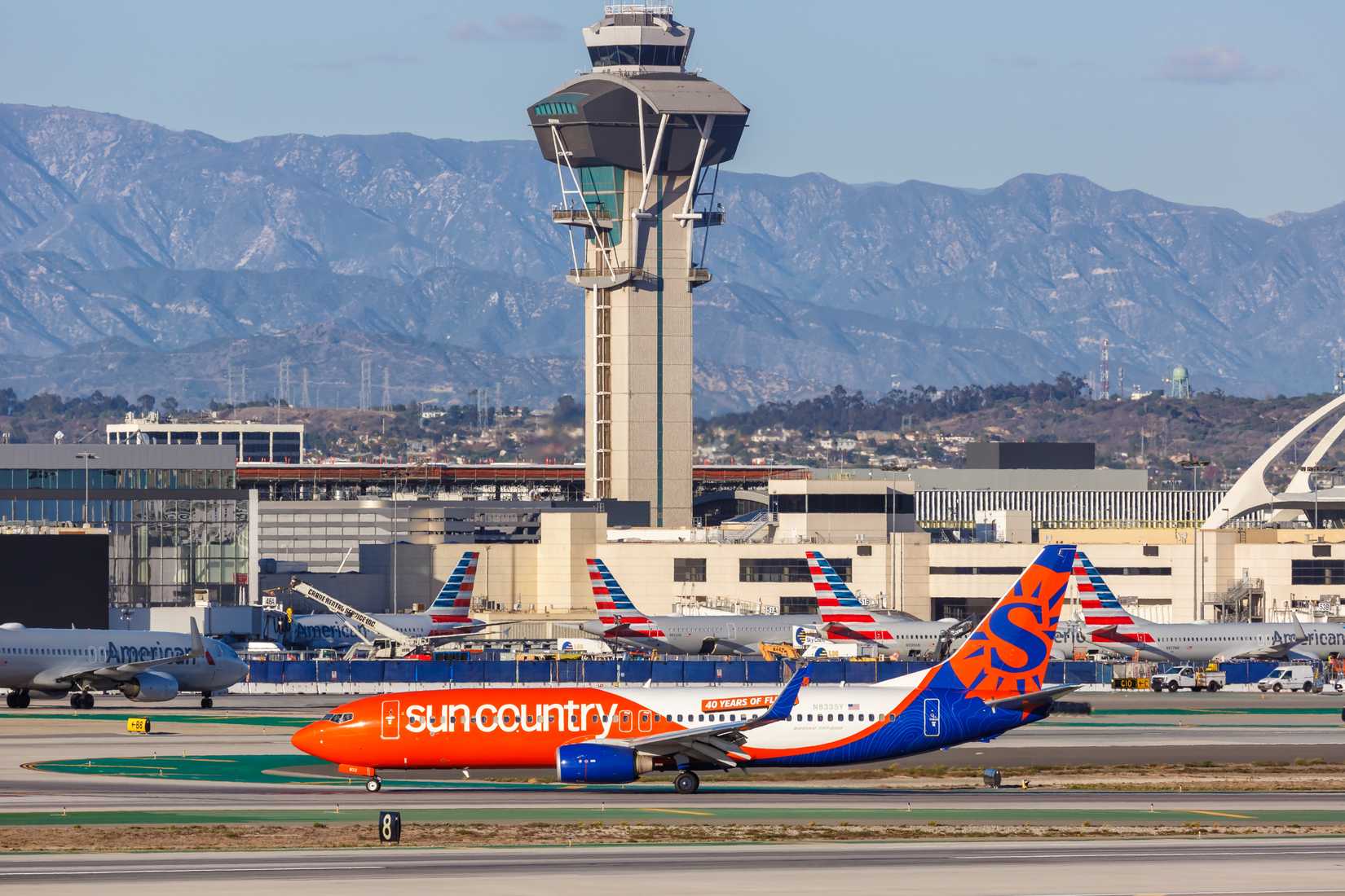 A Sun Country Airlines Jet At LAX