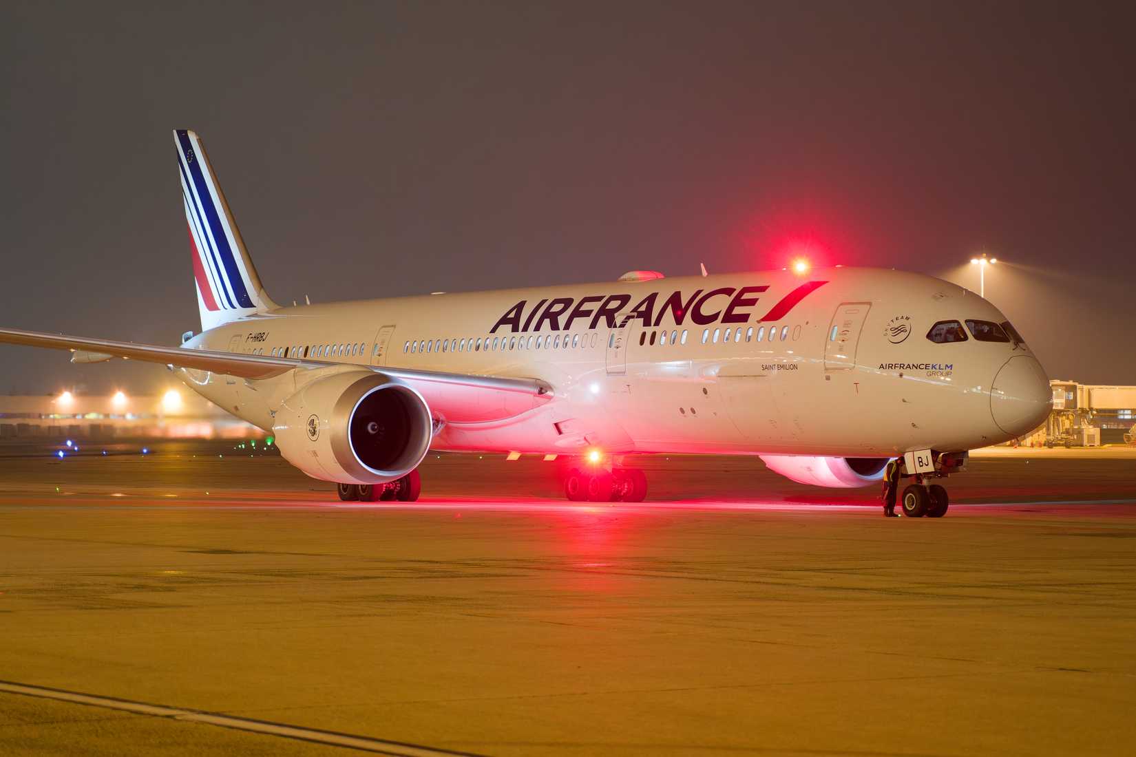 An Air France Boeing 787 On The Runway