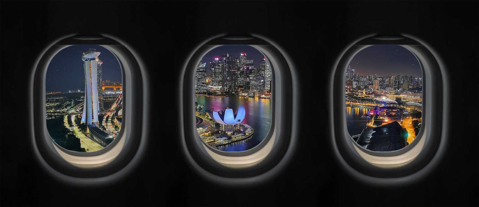 Singapore Airlines Business Class Cabin