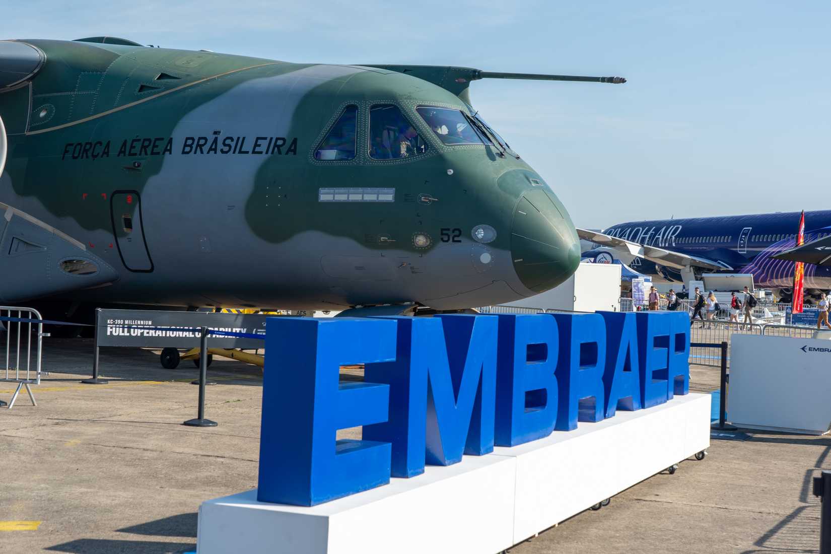 C-390 Millenium Embraer Military Aircraft At The Paris Air Show