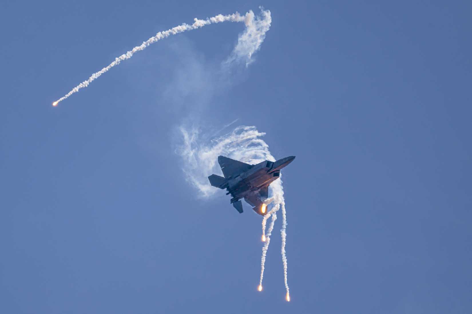 F-22 Raptor In The Skies