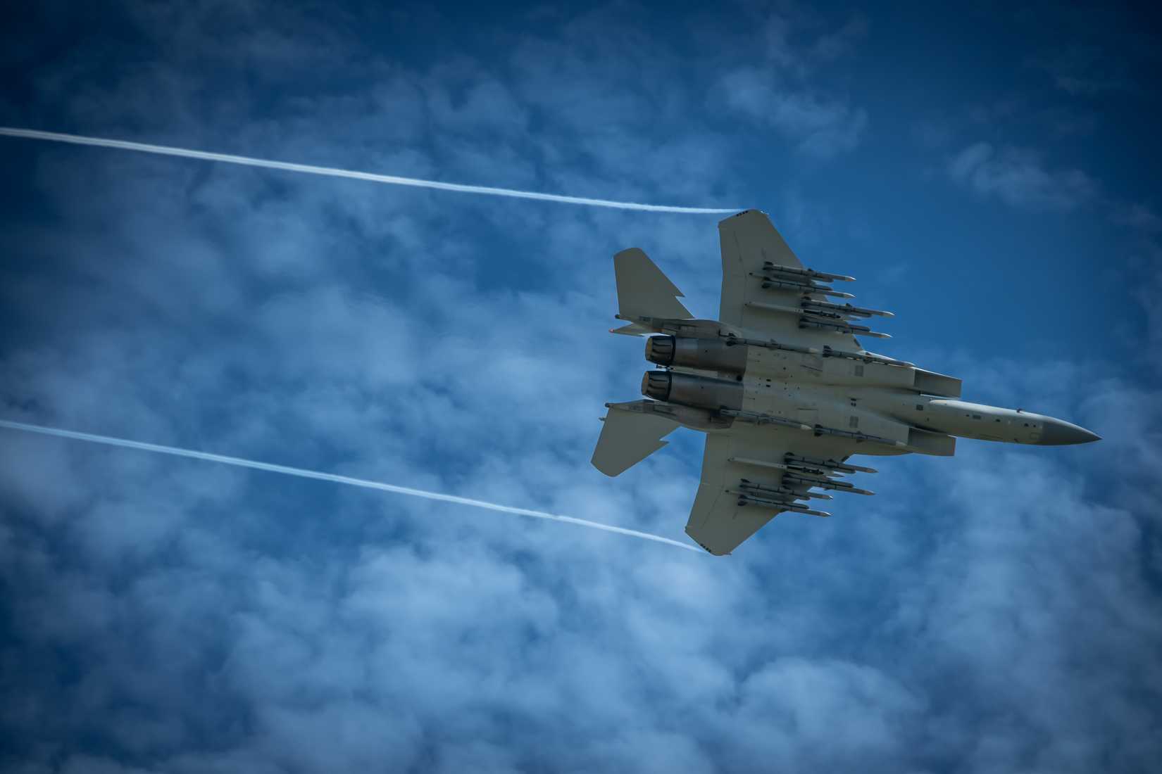 An F-15EX Eagle II In The Skies