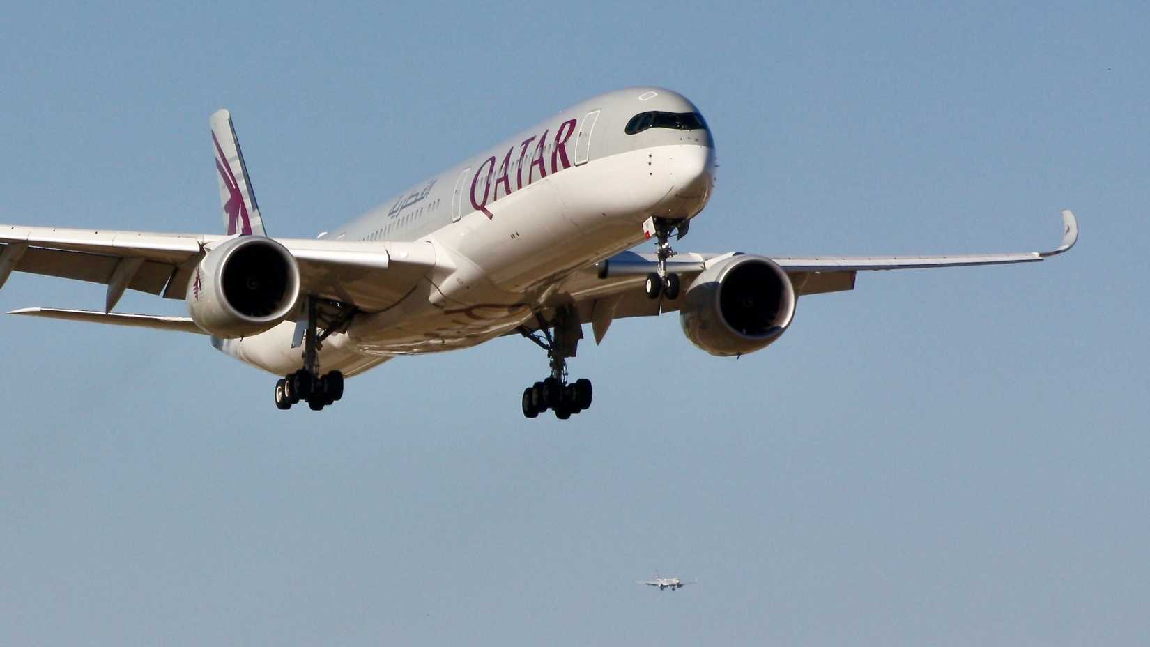 A Qatar Airways Airbus A350-1000 Equipped With Trent XWB Engines
