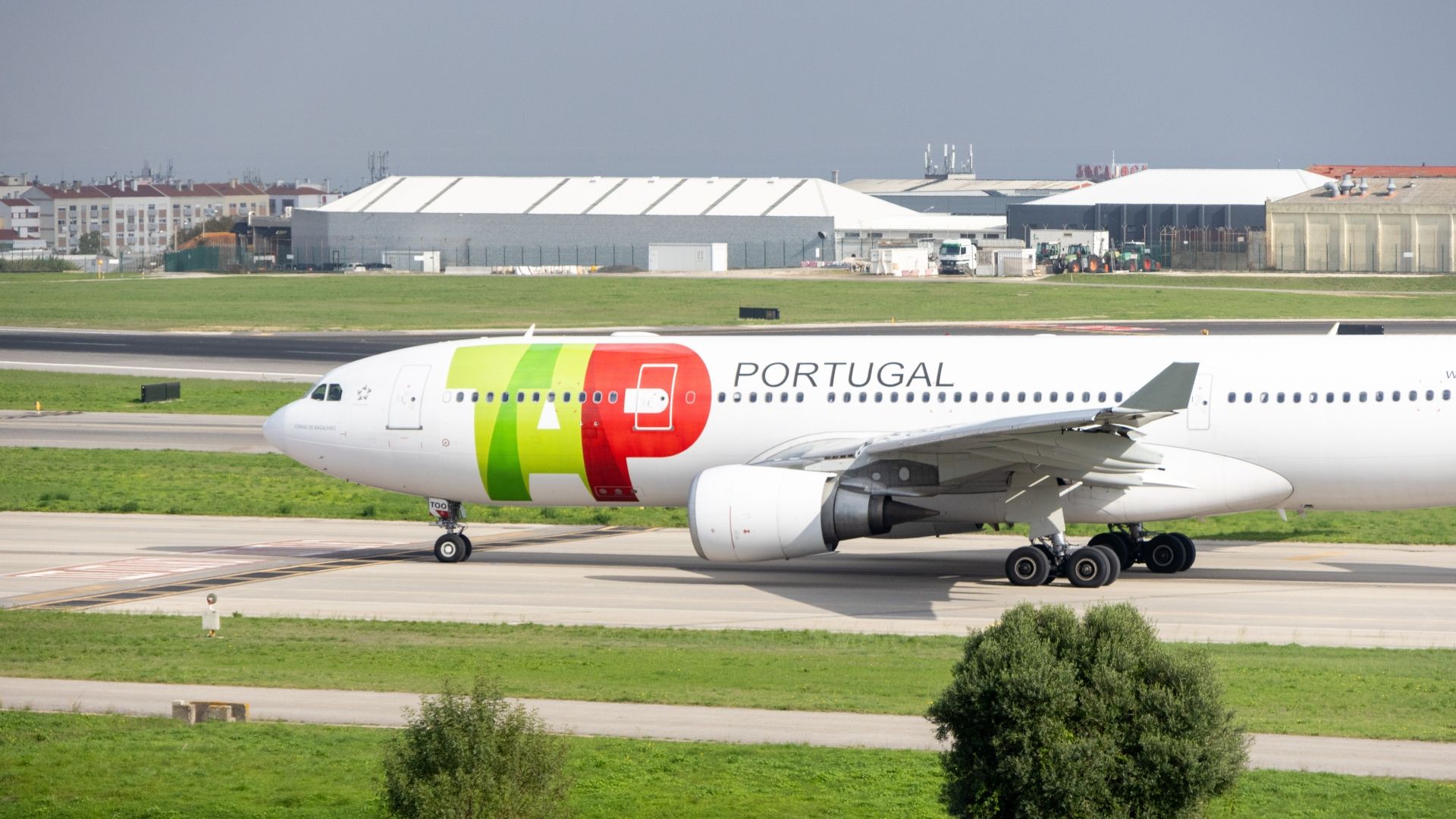 TAP A330 Taxiing In Lisbon