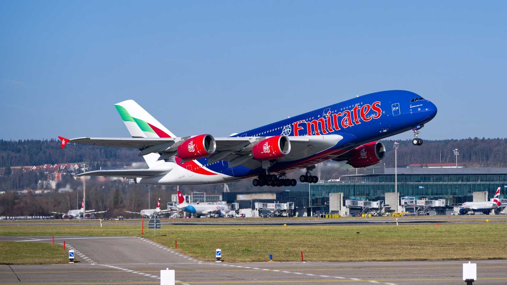 Emirates A380 NBA Livery