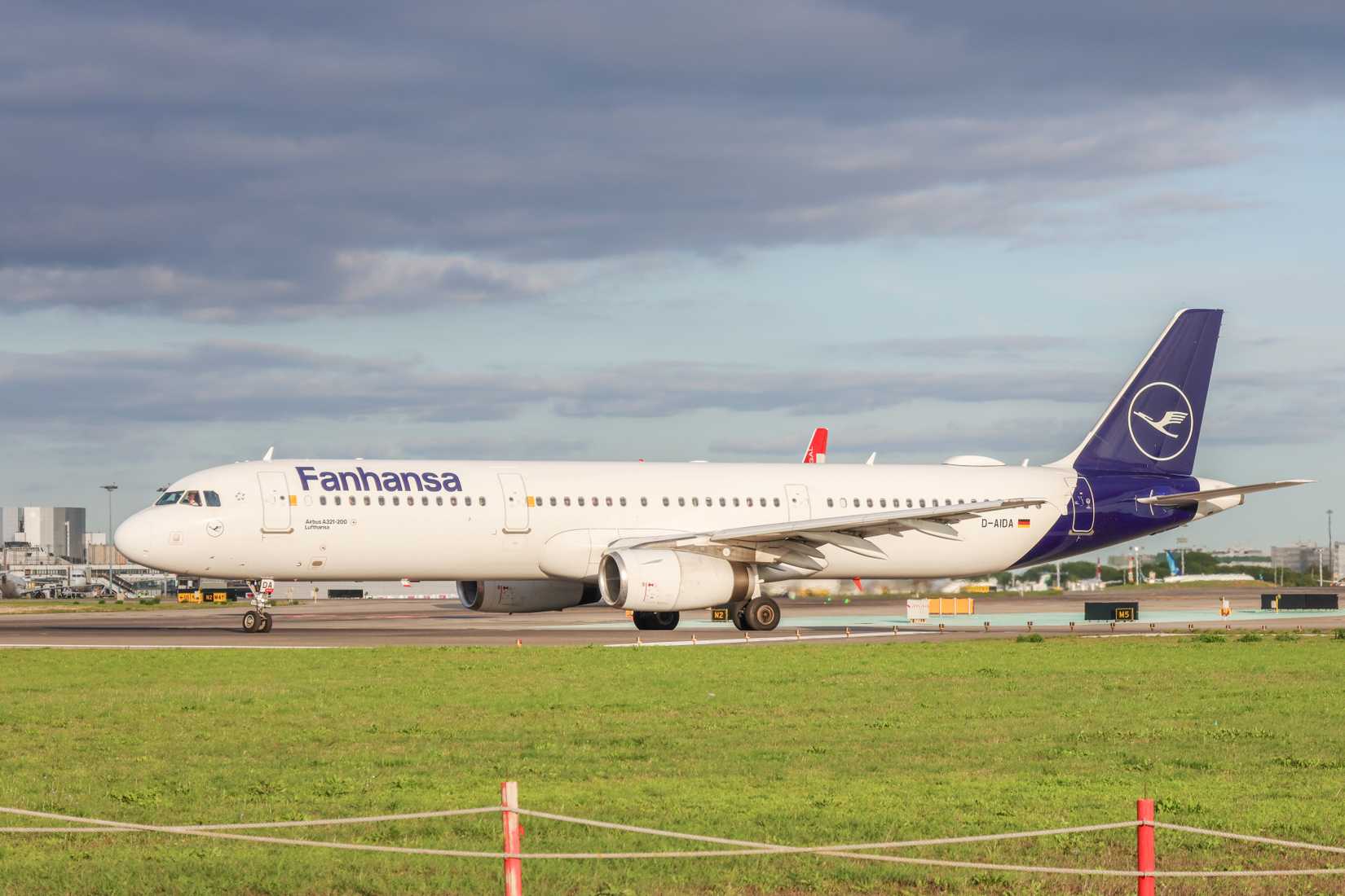 Lufthansa Airbus A321 In Lisbon With Fanhansa Livery