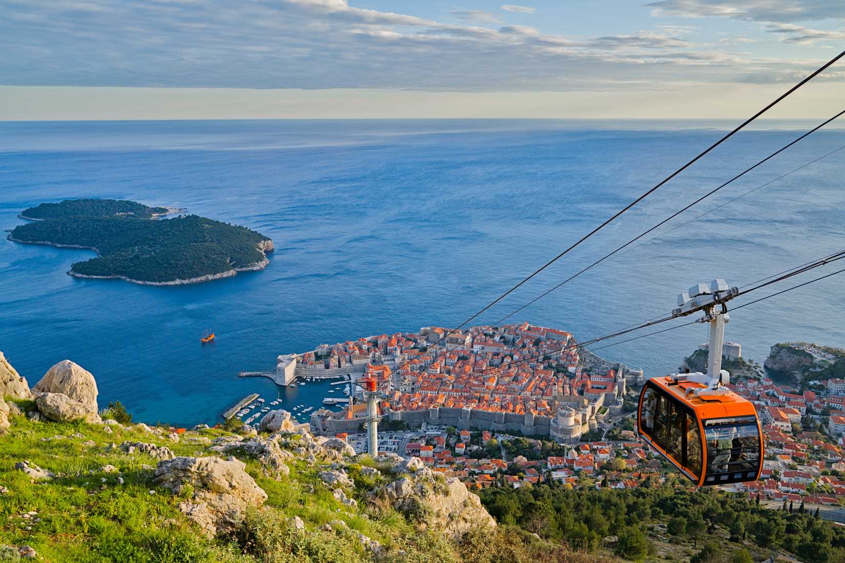 An Aerial Overview Of Dubrovnik