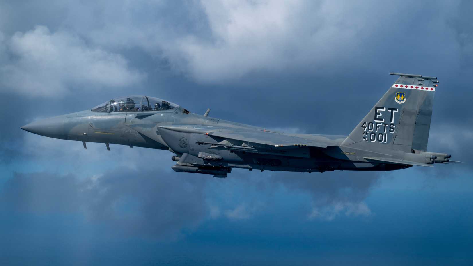 An F-15EX Eagle II In The Skies