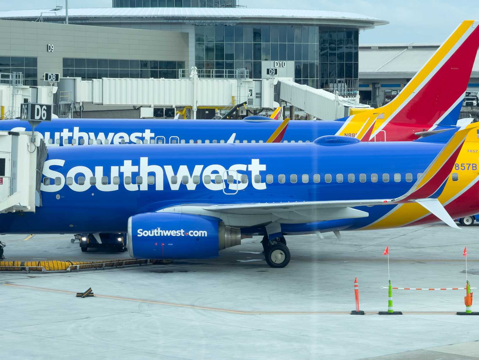 Southwest Airlines Boeing 737s Parked