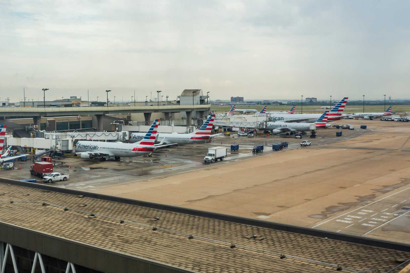 American Airlines aircraft at Dallas/Fort Worth DFW