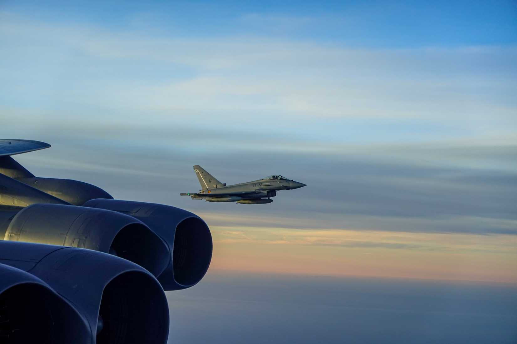 USAF B-52 bomber in Spain