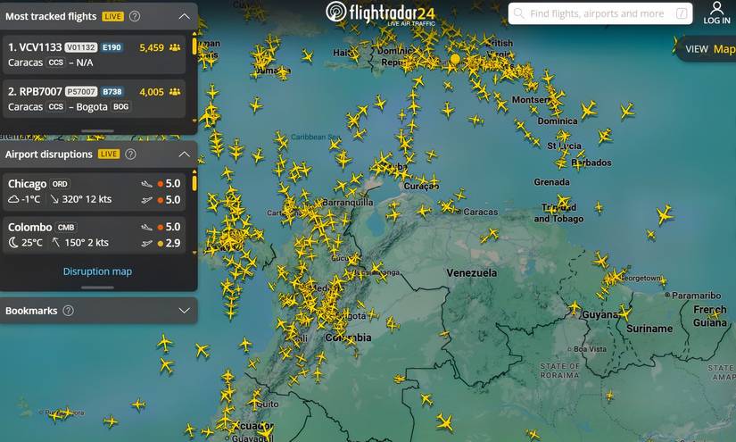 venezuela airspace