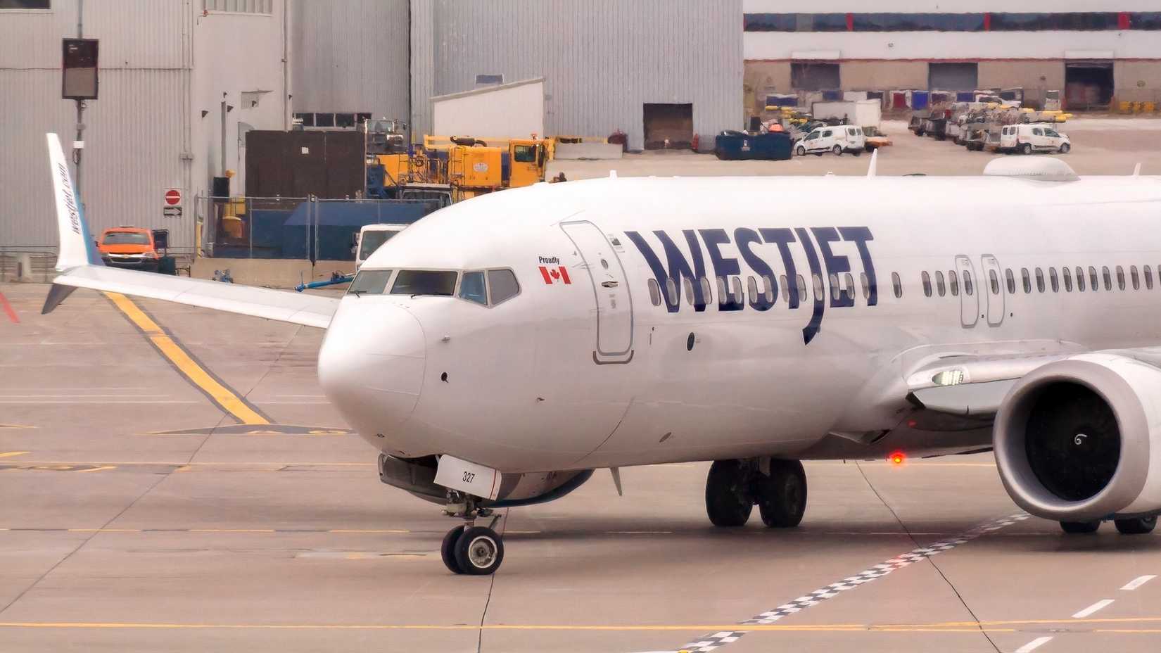 WestJet Boeing 737 MAX 8 on the ground in Toronto