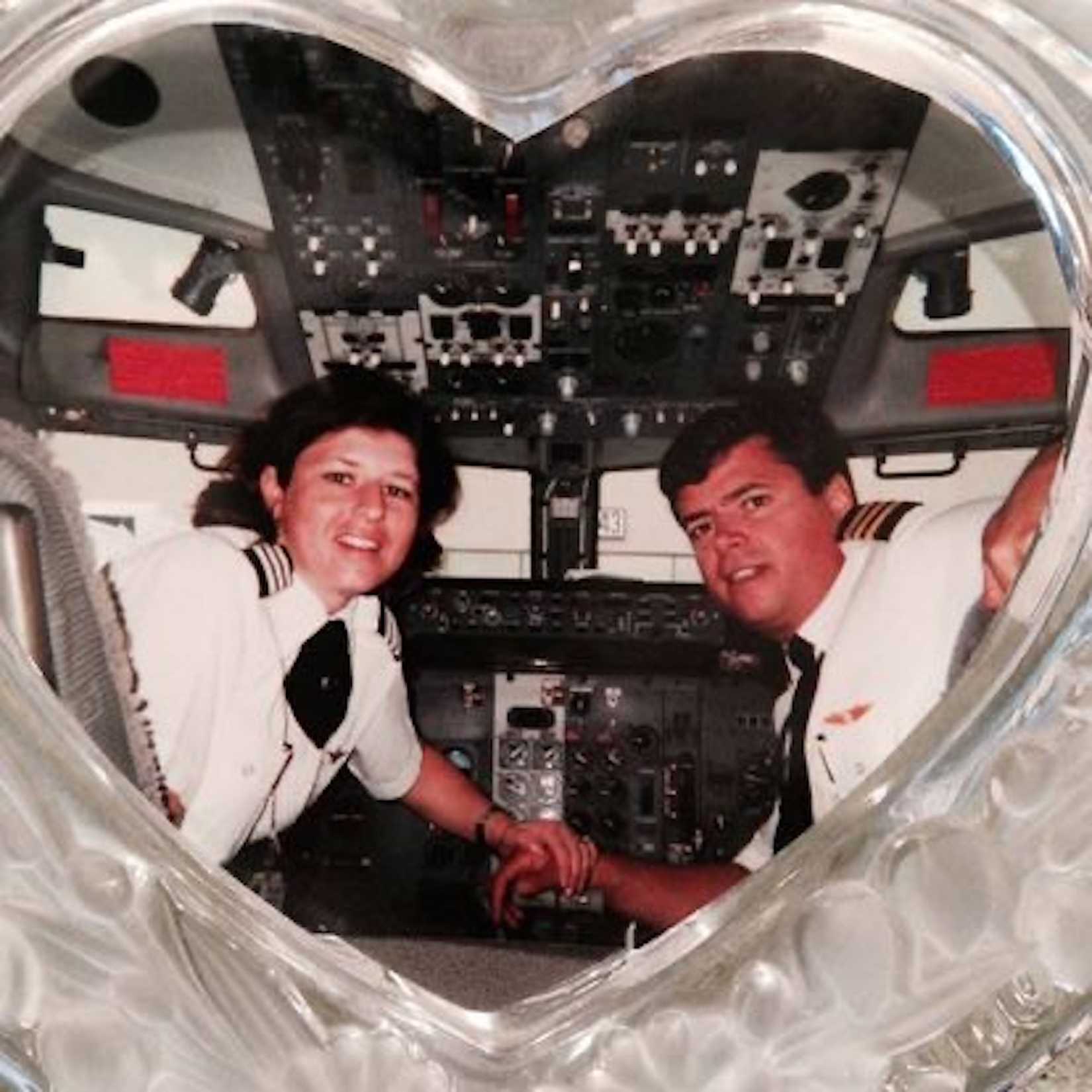 L. D. And Kelly In The Cockpit Of An Aircraft
