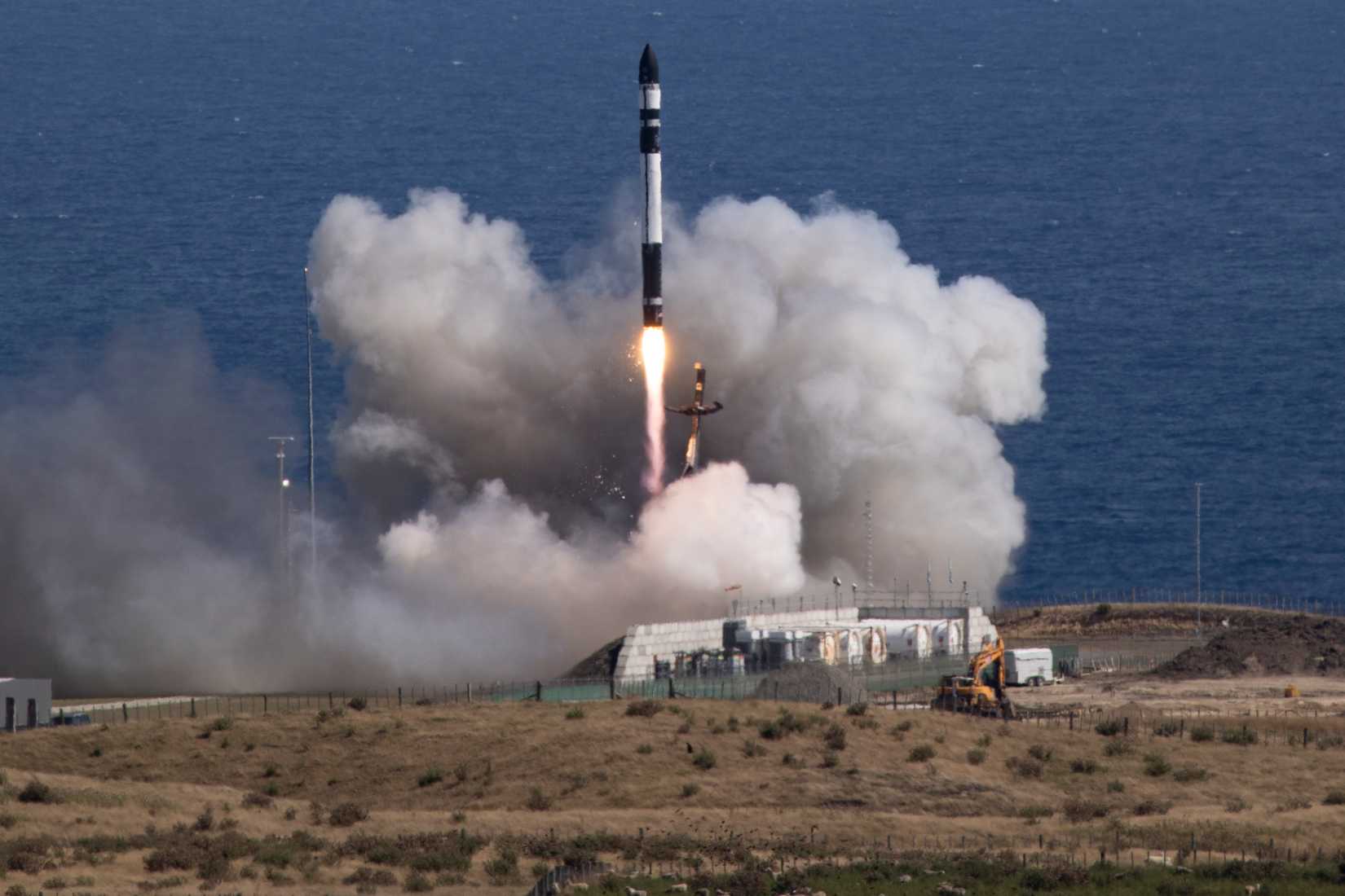 A Rocket Lab Electron rocket launches