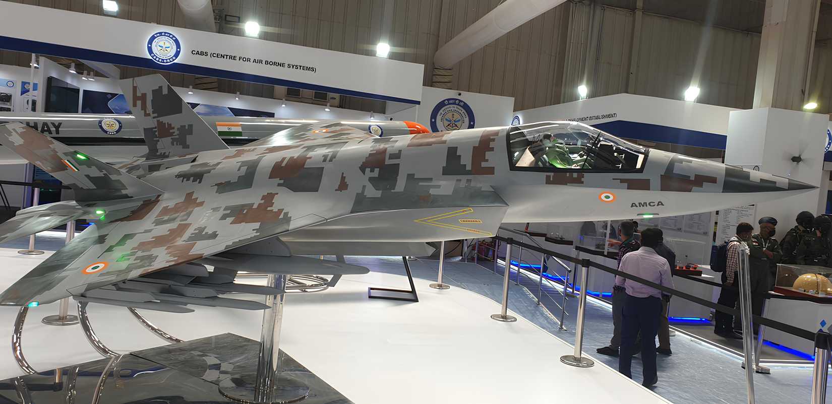 AMCA model displayed during Aero India 2021