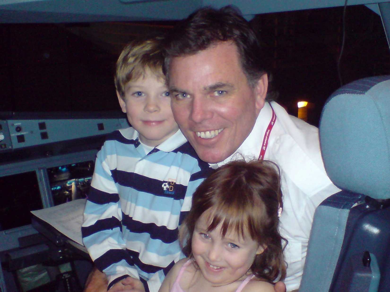 Captain Chris Family In Cockpit