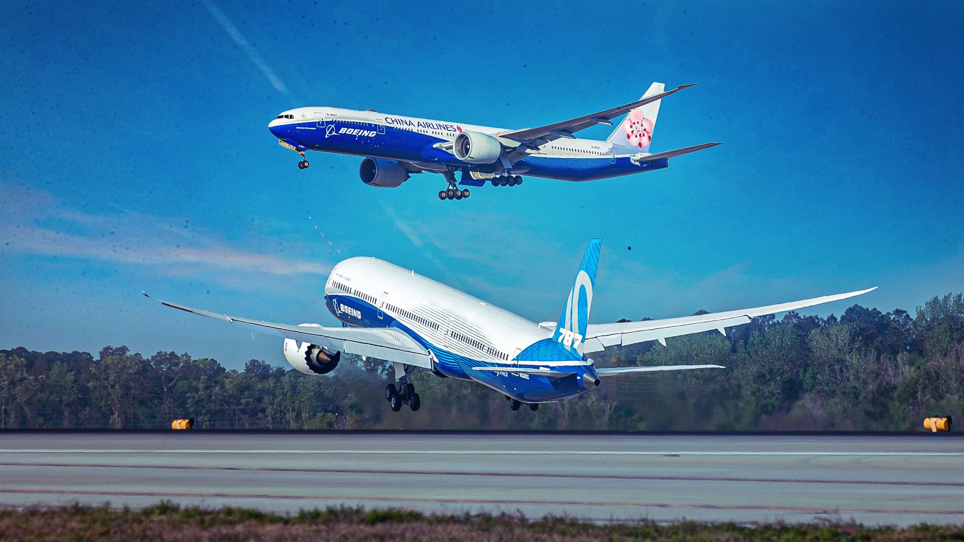 Boeing 777-300ER and Boeing 787
