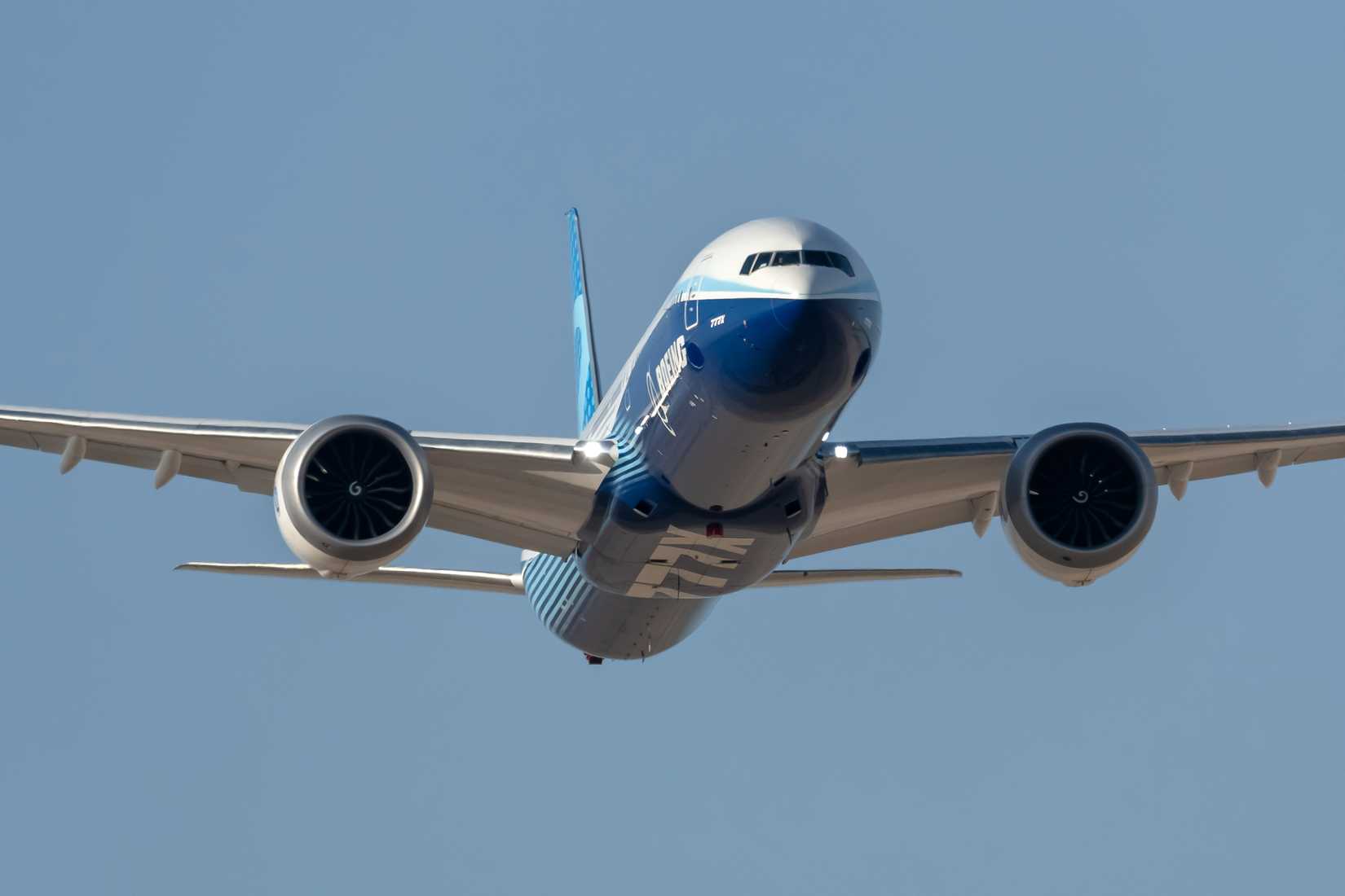 Boeing 777X its a new variant with variable wingtips.