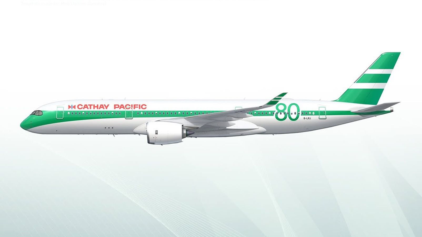 CATHAY PACIFIC A350-900 キャセイパシフィック 80周年 キャセイパシフィック航空、創立80周年を記念したA350と747Fのレトロ