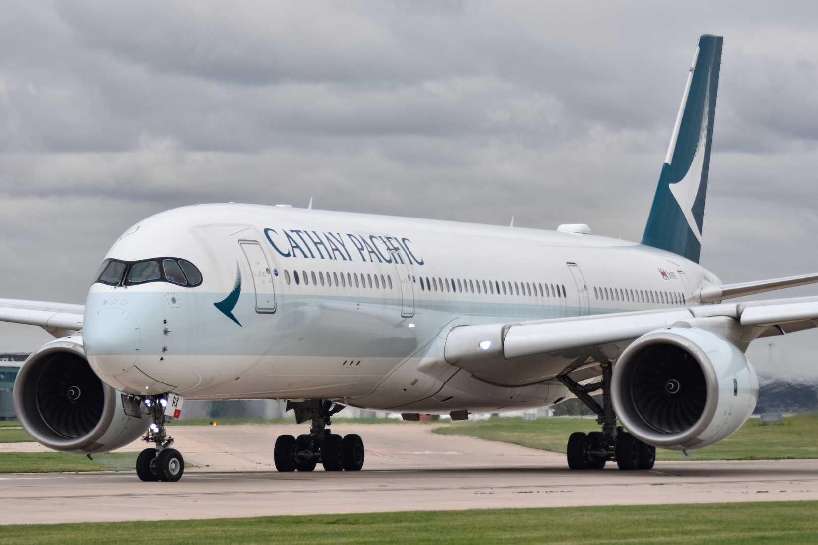 Cathay Pacific A350-900 B-LRX at Manchester Airport