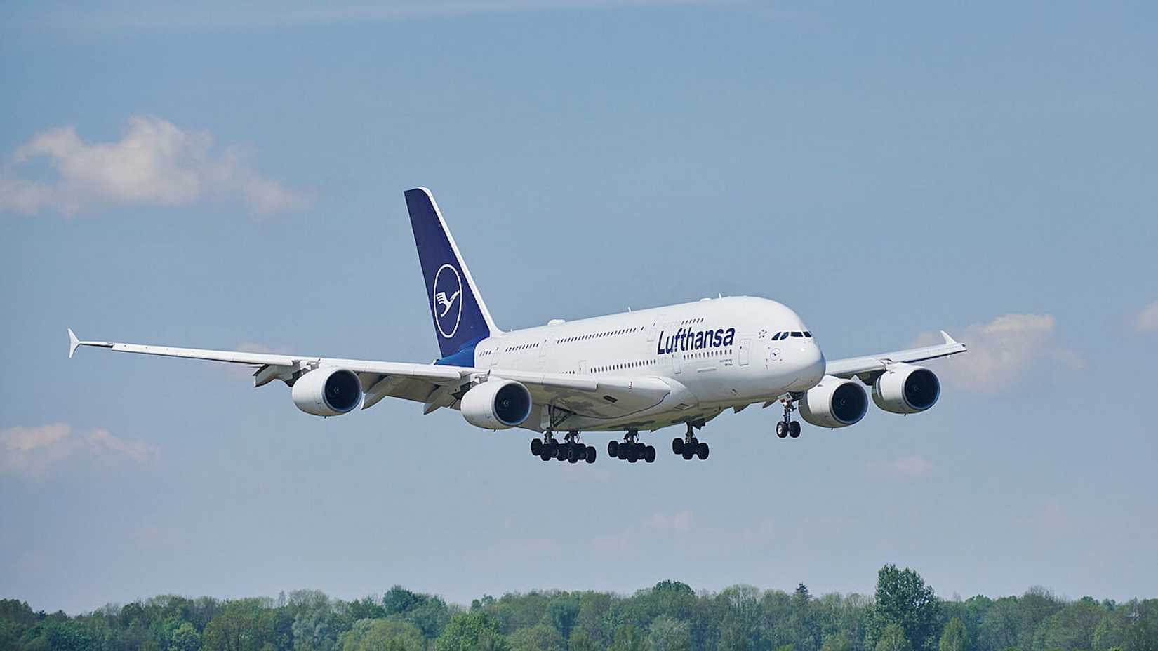 An Airbus A380 Comes In For A Landing In Denver