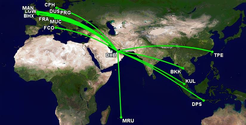 EK's 615-seater network Jan 1 to Mar 28