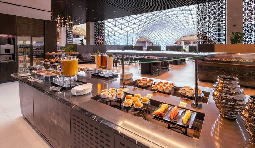 Qatar Business Lounge Food