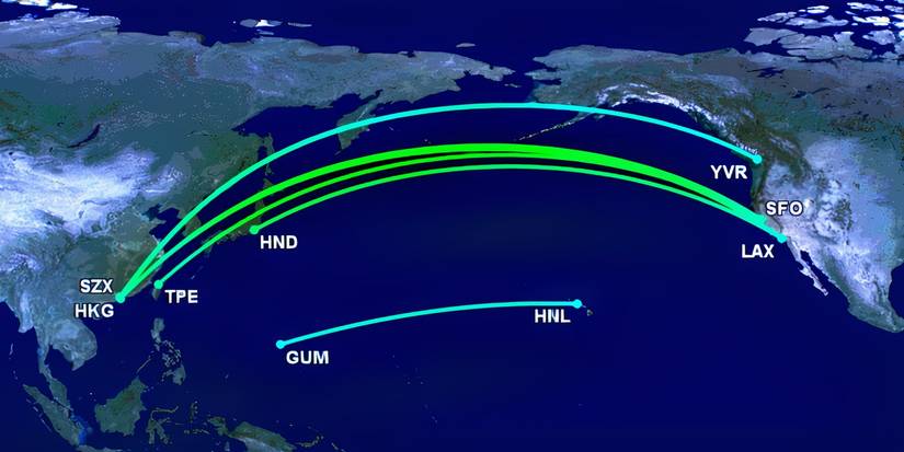 Long-haul flights leaving in 2026 and arriving in 2025
