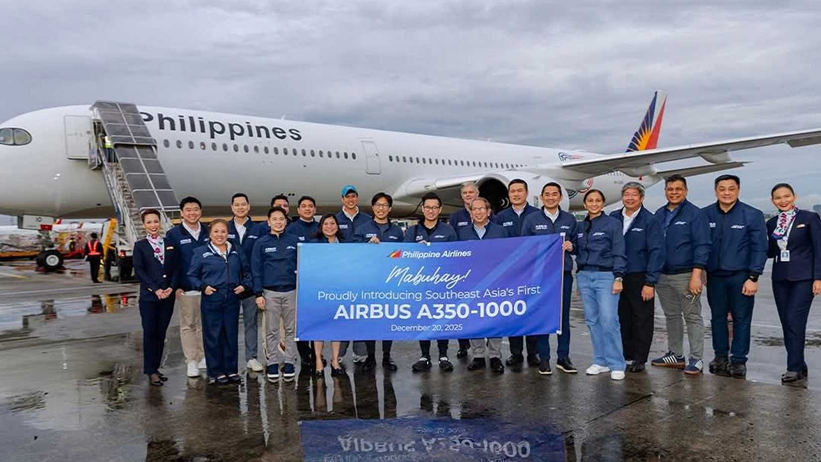 philippine airlines first a350-1000 welcome