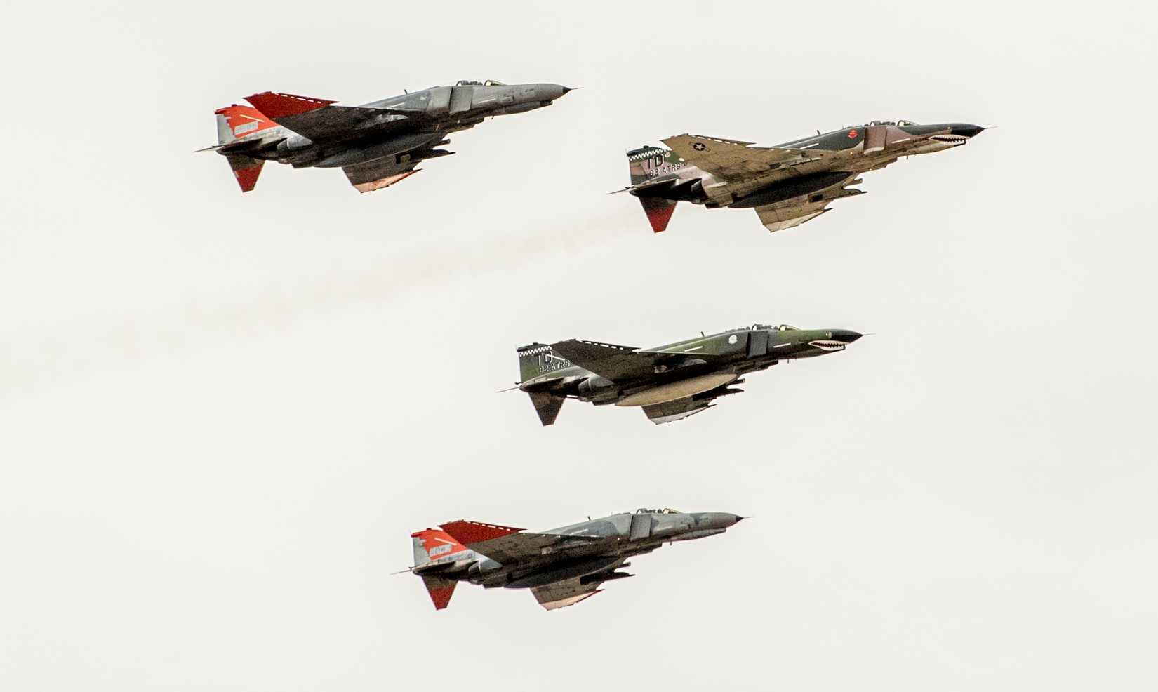 Pilots of 82nd Aerial Target Squadron Detachment 1 led the final military flight of the storied F-4 Phantom II at Holloman AFB.