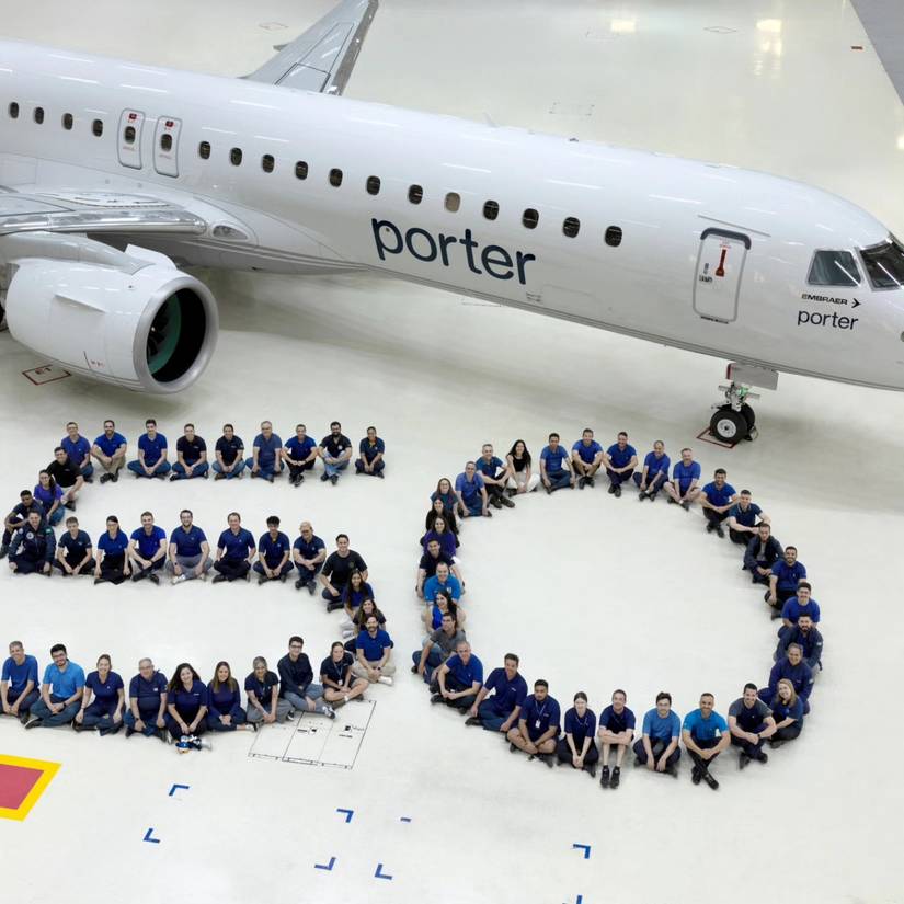 Porter Airways 50th E195-E2 ceremony