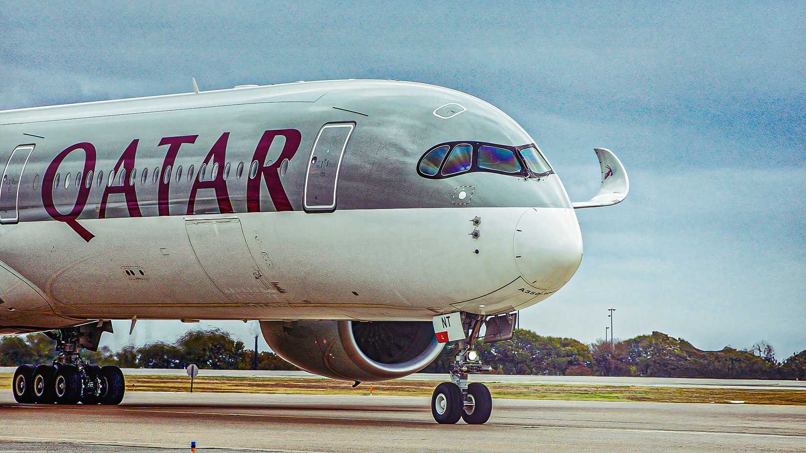 Qatar Airways Airbus A350-1000 taxiing
