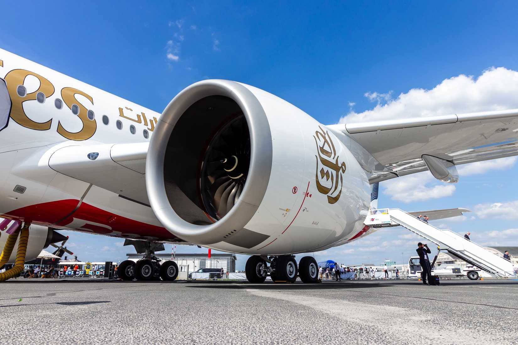 Rolls-Royce Trent XWB engine on the Airbus A350 from Emirates