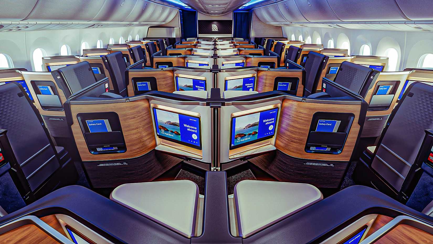 United Airlines screen