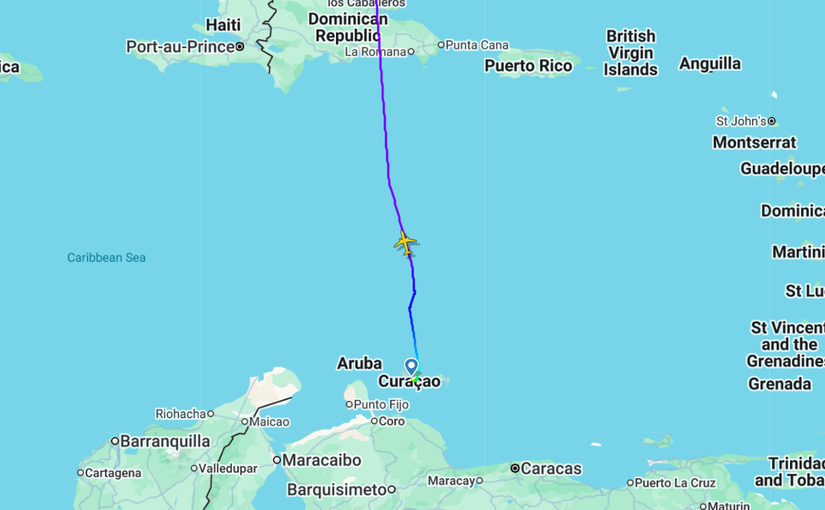 flightradar24 jetblue curacao
