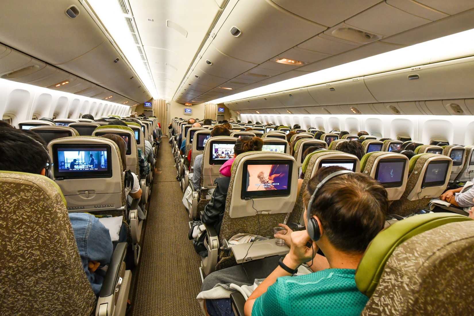 EVA Air Boeing 777-300ER Interior