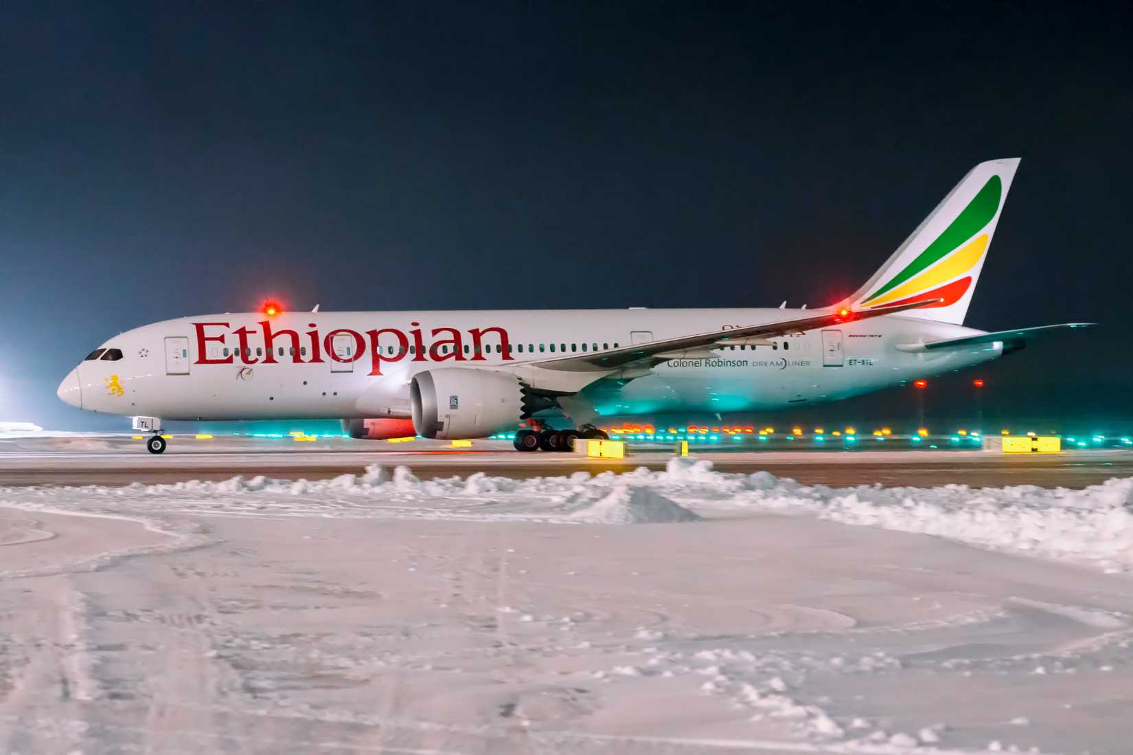 Ethiopian Airlines Boeing 787 In Moscow
