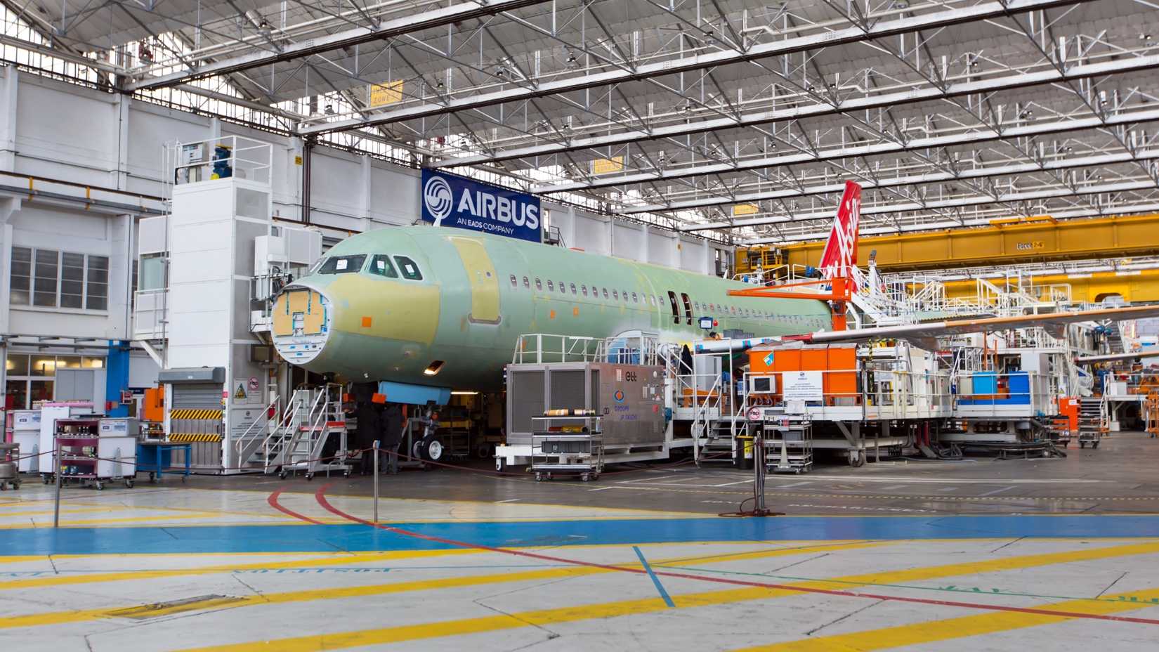 Airbus A320 Fuselage In Factory