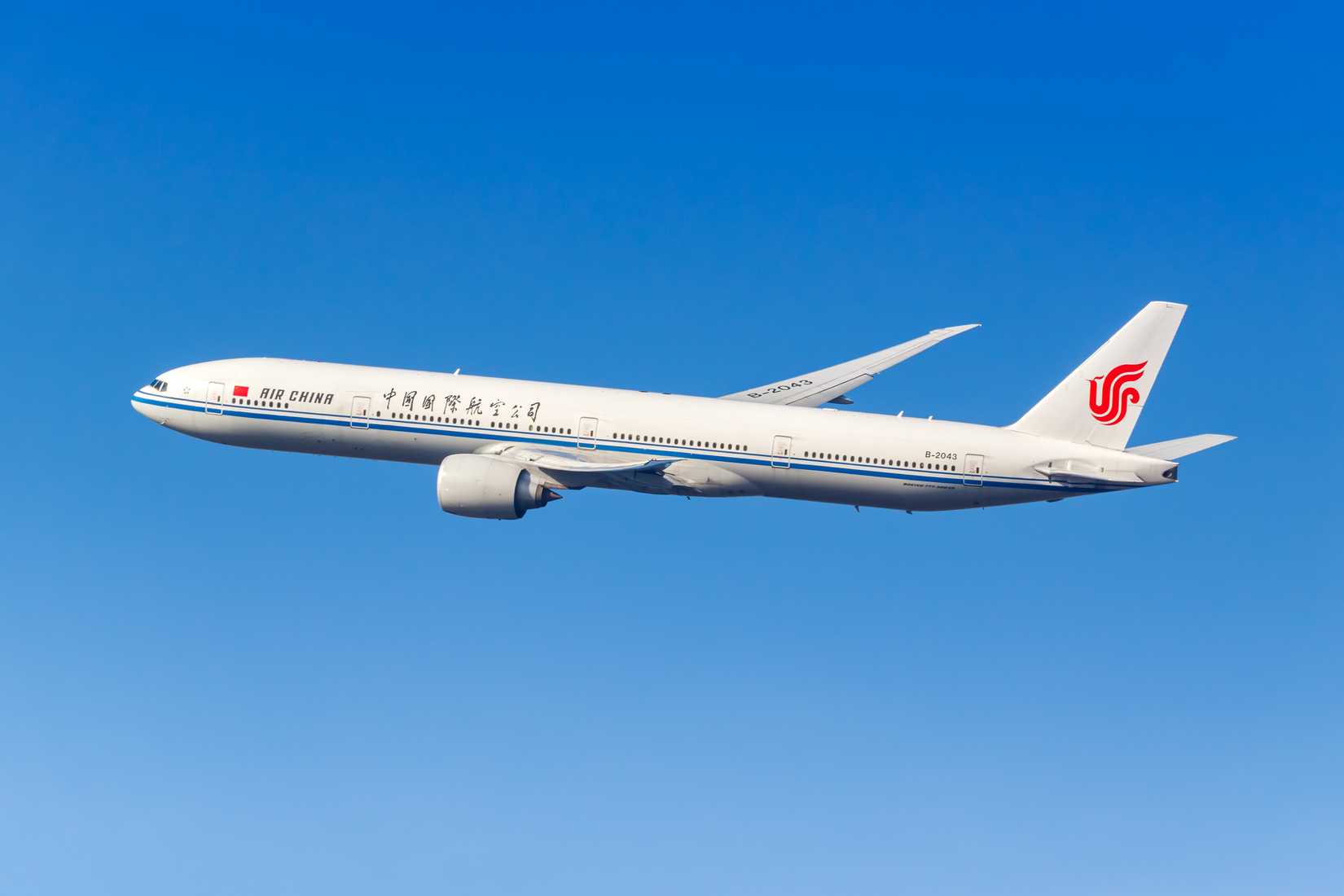 Air China Boeing 777-300ER Climbing Out