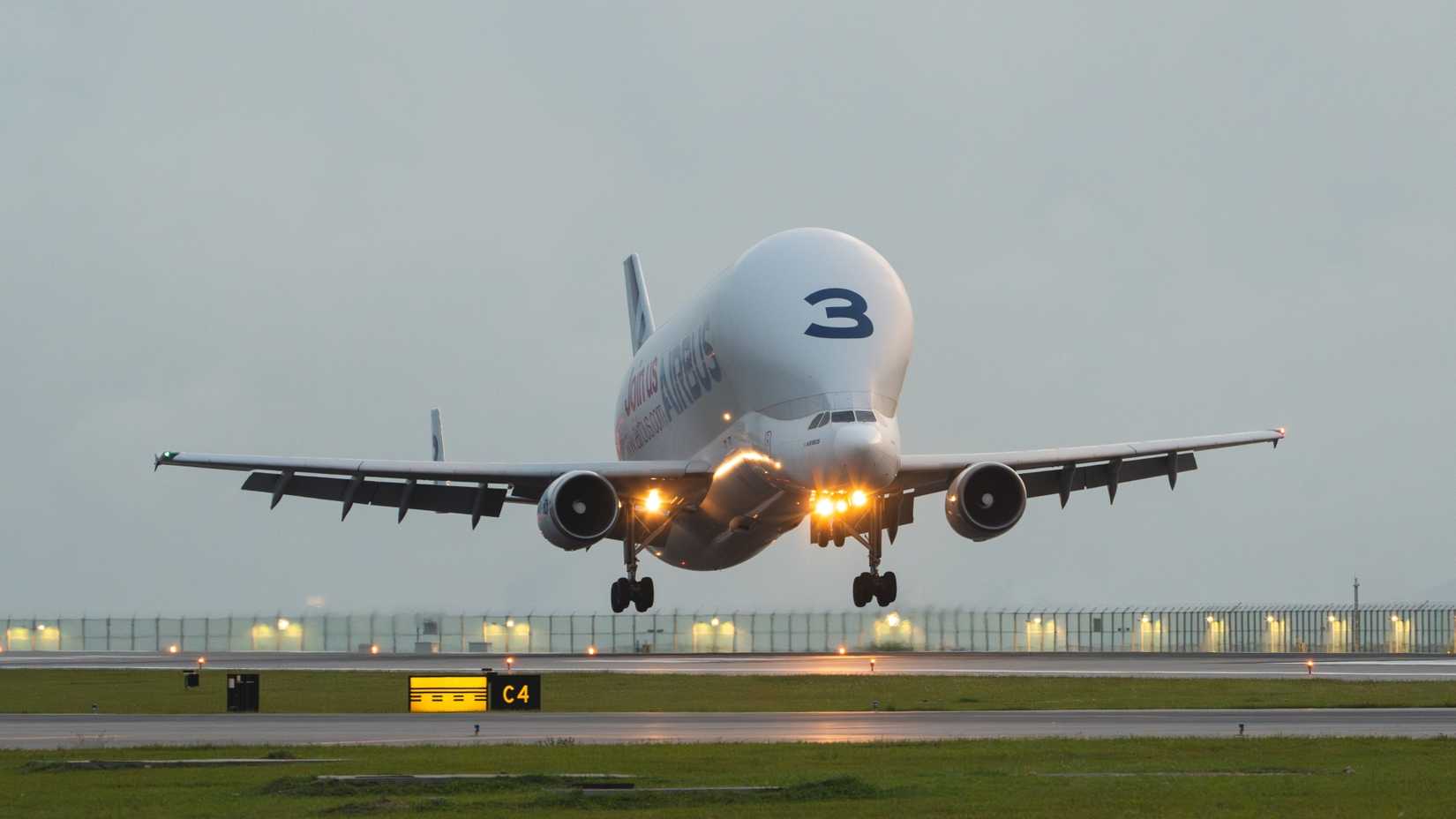 Airbus Beluga In Hong Kong