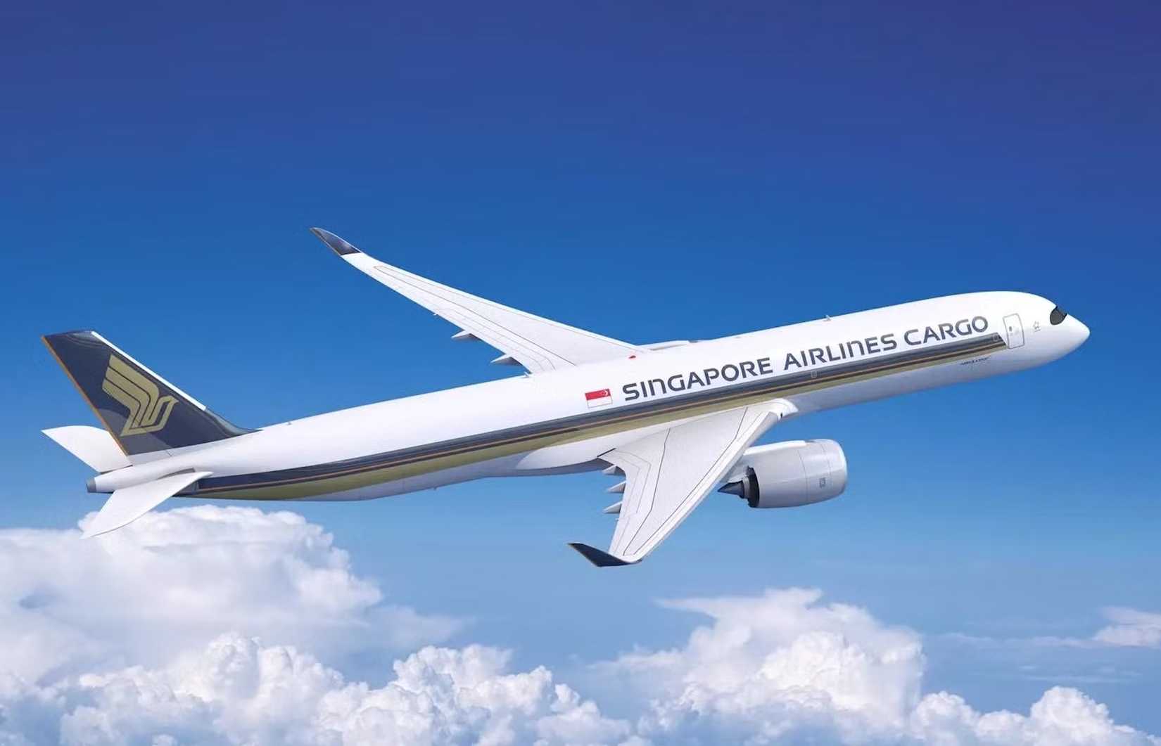A Singapore Airlines Airbus A350F Cruising In The Sky