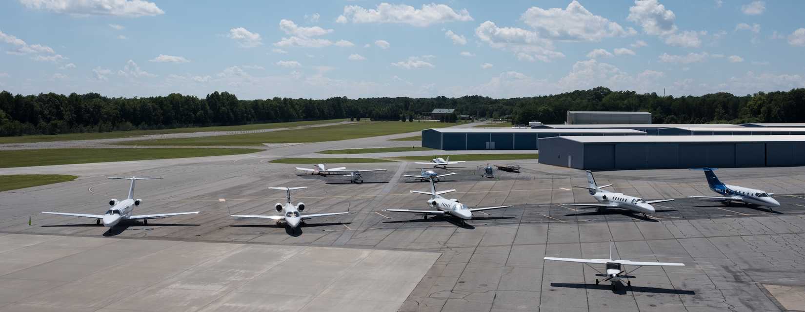 Spartnburg downtown airport aerial view