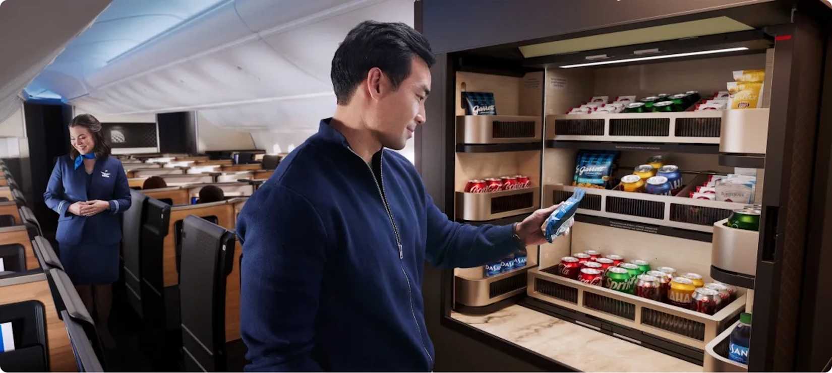 United Airlines Polaris Studio Snack Offering