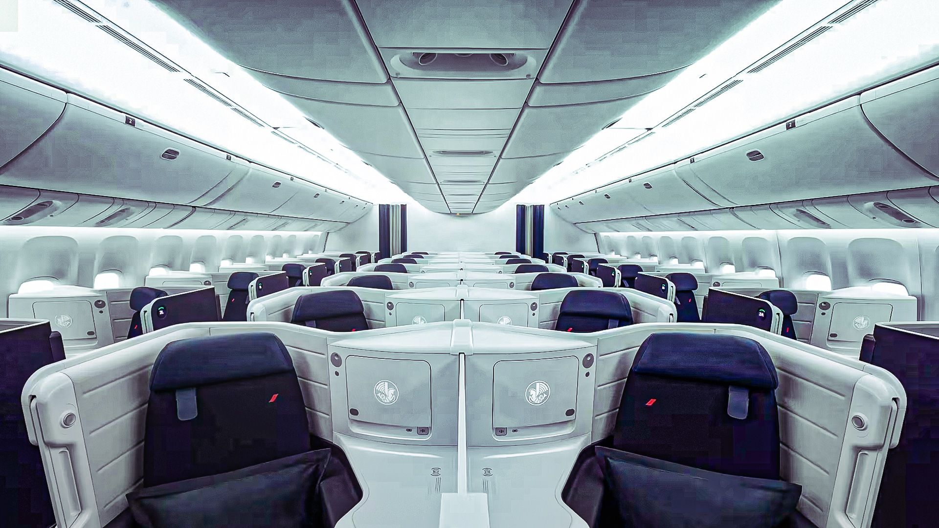 Airplane Business Class Cabin