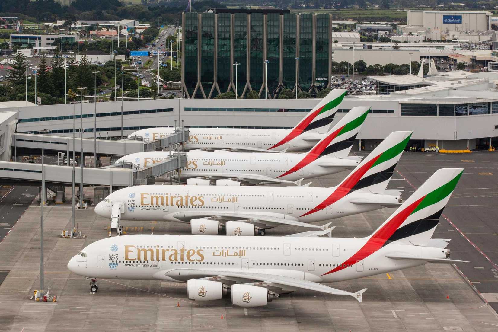 Emirates A380s In Auckland