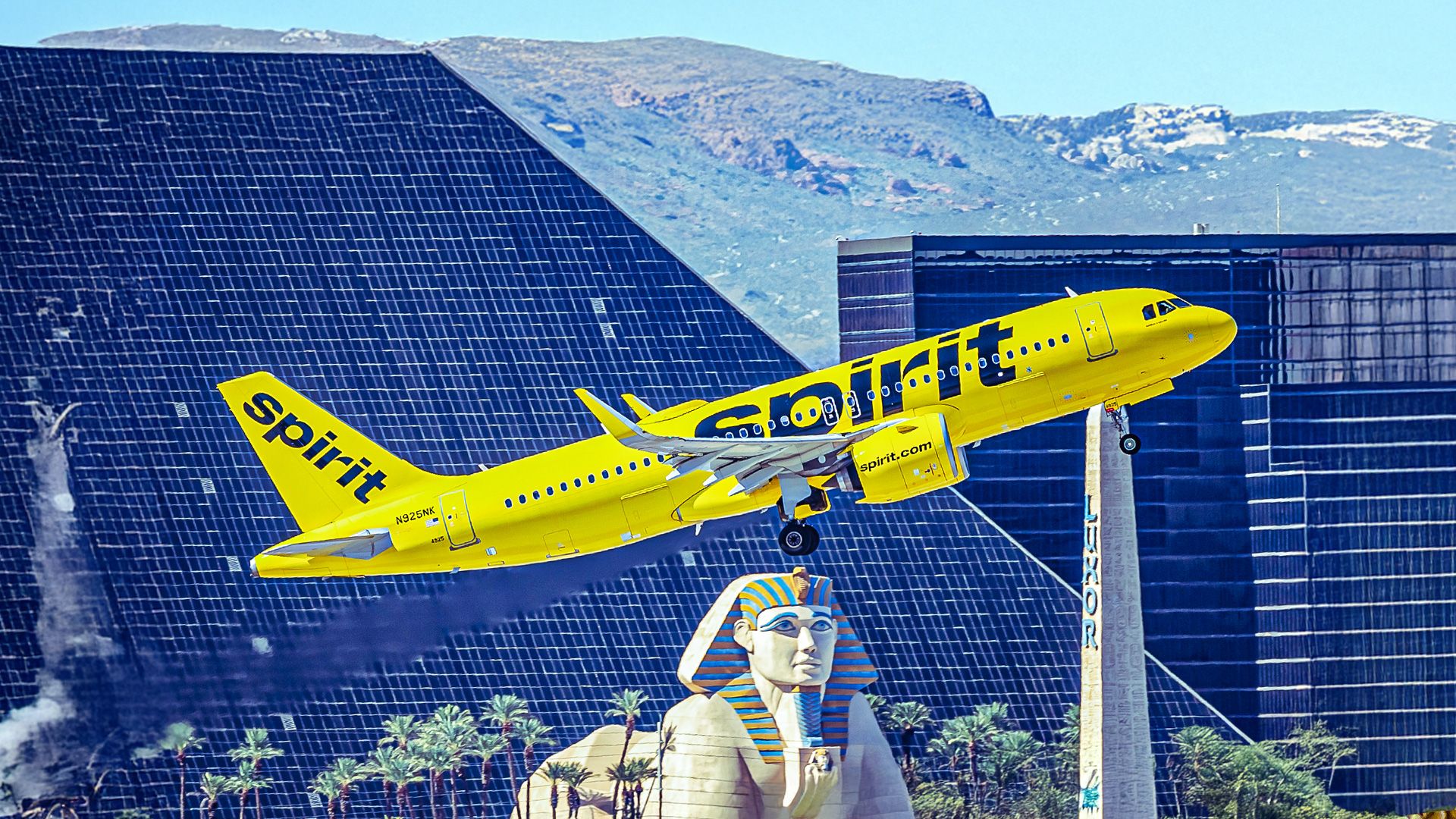 A Spirit Airlines Airbus A320 Taking Off